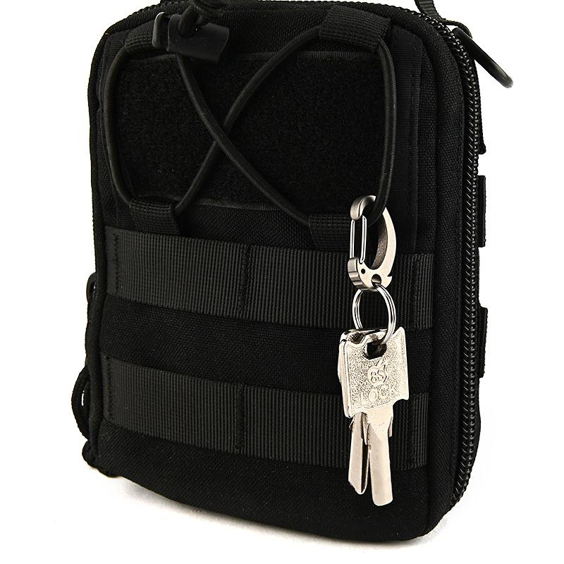 Титановый сплав прочный карабин брелок быстросъемные крючки с кольцом для ключей