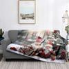 Home Decoration Plush Throw Sofa Blanket Bedspread Bed Fluffy Soft Blankets Decor Plaid Modern Halloween Merry Christmas Winter