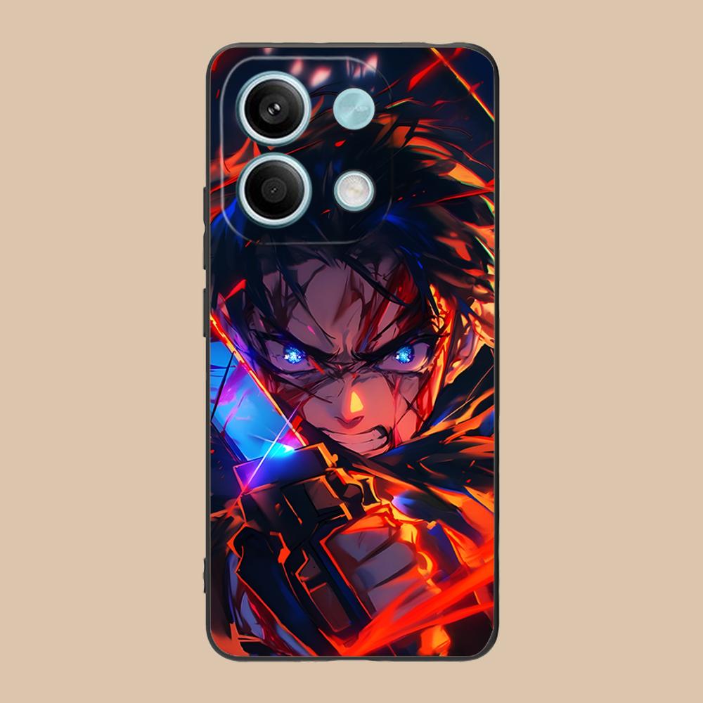 Матовый ТПУ чехол для мобильного телефона AOT Eren Yeager для POCO M7 M6 M5 M4 M3 X7 X6 X5 X4 X3 Pro GT 5G, цветная печать