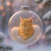 Новое пластиковое украшение для кошки Однотонные сменные колпачки Рождественский шар-подвеска DIY Креативный акриловый шар Новый год