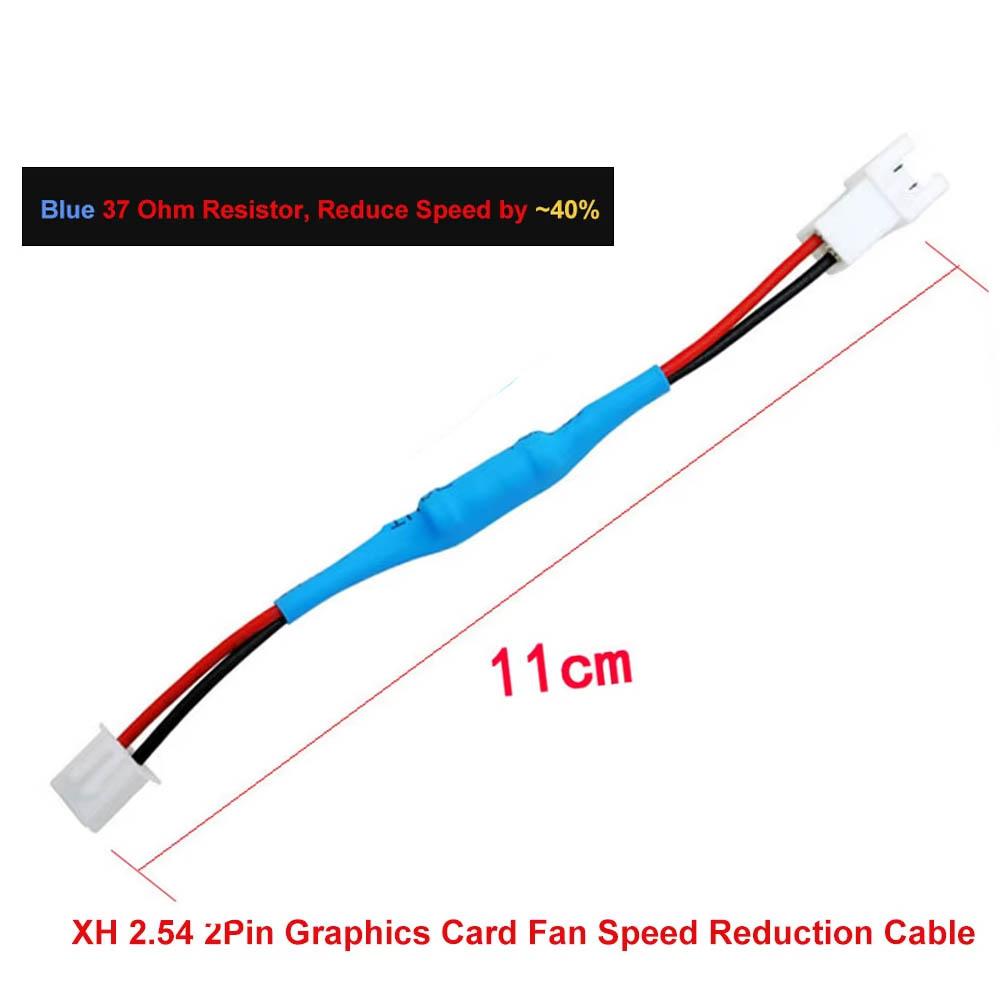4 Pin PWM Fan Resistor Cable CPU Chassis Fan Speed Reducer 4Pin Male to Female Extension Cable Reduce Fan Speed Noise