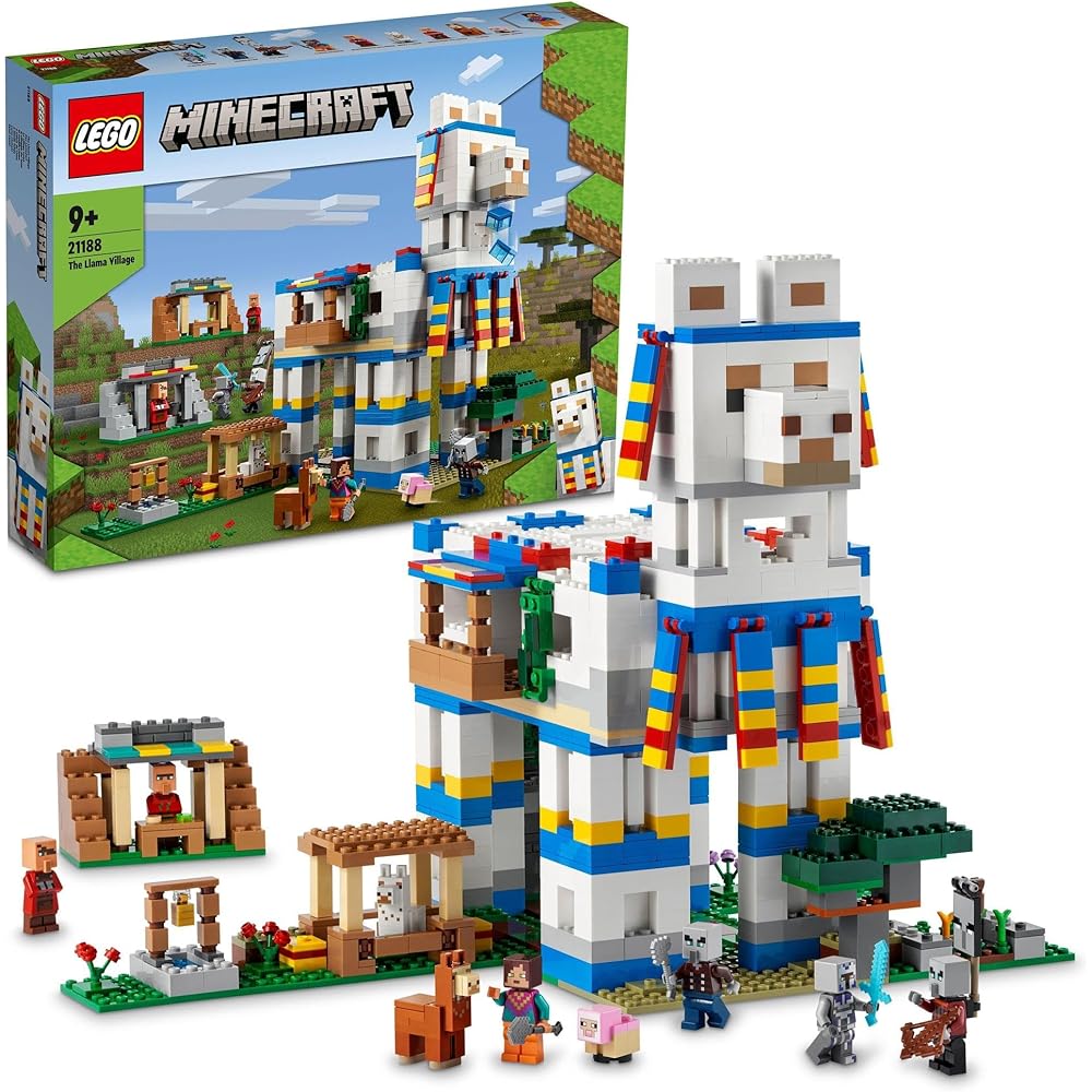 LEGO Minecraft Llama Village Building Set 21188 Toy for Boys and Girls Ages 9 and Up