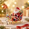 2D Flat Christmas Tree Ornaments Acrylic Christmas Decor Xmas Hanging  Holiday Home Decorations