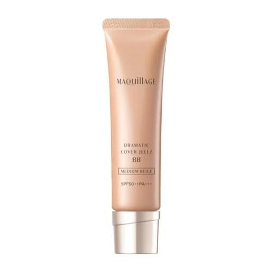 Maquillage Dramatic Cover Jelly BB Средне-бежевый 30г SPF50+ PA+++ База под макияж Жидкая форма Без отдушек Покрытие Естественное сияние Пятна Веснушки
