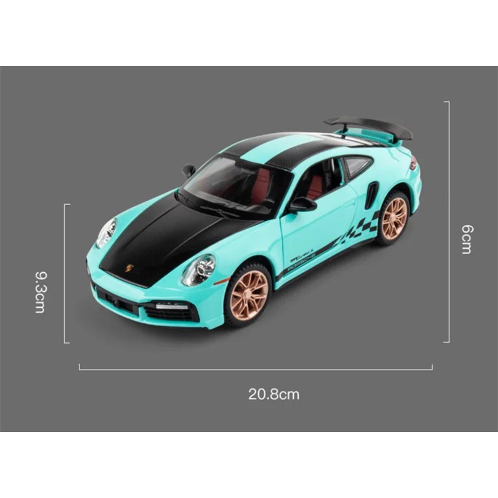 1/24 Porsche 911 TARGA TURBO S Сплав Гоночная Модель Автомобиля Литье под Давлением Симуляция Металлическая Игрушечная Модель Автомобиля Звук Свет Коллекция Подарок