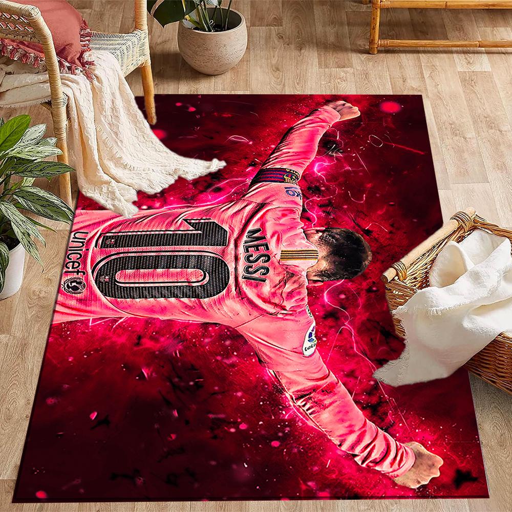 Leo Messi Barcelona Legend Floor Mat Design for Living Rooms Bedrooms Decorate room Foyer Antislip Carpet Office home decor Birthday/Christmas Gift