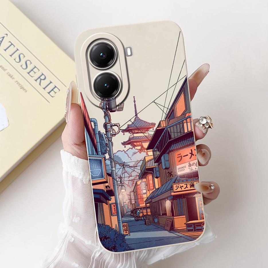 Чехол для Xiaomi Poco X7 Pro 5G Милый Кот Динозавр Мультяшная Обложка Ударопрочный Чехол для Телефона Для Xiaomi Poco X7 PocoX7 Pro 5G Мягкий Чехол
