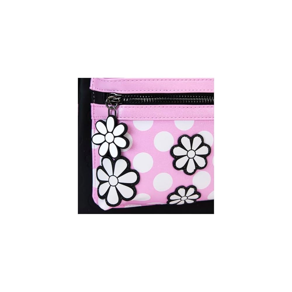 Мини-рюкзак Loungefly Disney Минни Цветочный Rock the Dot