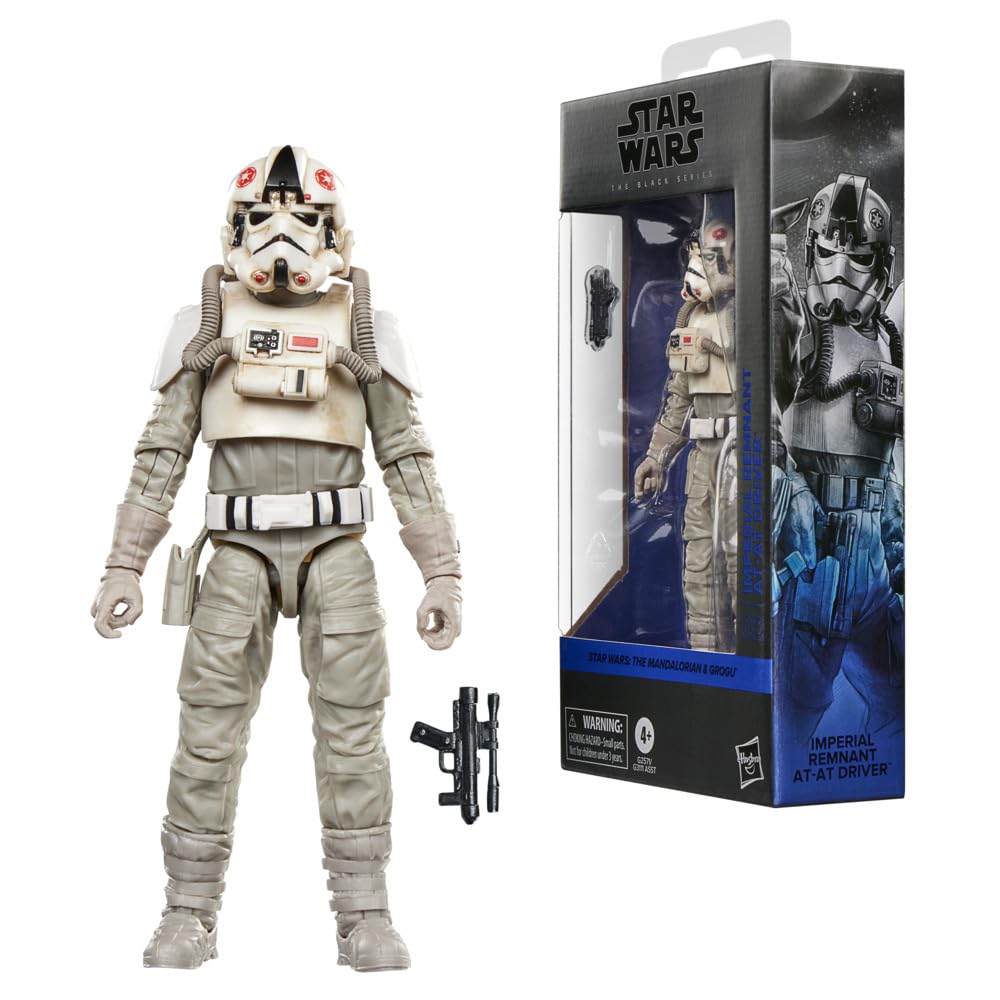 Hasbro ЗВЕЗДНЫЕ ВОЙНЫ Черная Серия Имперский Остаток Водитель Звезда Мандалорец и Грогу Премиум Коллекция 15 см Фигурка G2571 AT-AT Войны