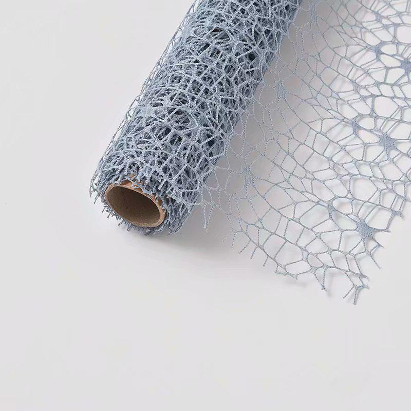 Жаккардовая сетчатая бумага для упаковки цветов для букетов - дизайн с большими отверстиями Wild Goose