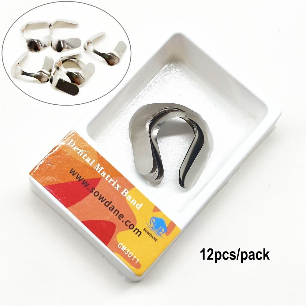 12 шт./30 шт. Дентальные двойные передние матрицы Матричными системами Большие малые проксимальные передние полоски Материалы для реставрации зубов