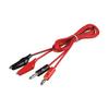 Double-Ended Alligator Clip To Banana Plug Power Test Cable, 1M (2 Clips, 2 Plugs)
