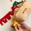 Игрушка для питомца в форме тоста, износостойкая плюшевая жевательная игрушка со встроенной шуршалкой, снимает скуку, моделирование, игрушка для чистки зубов