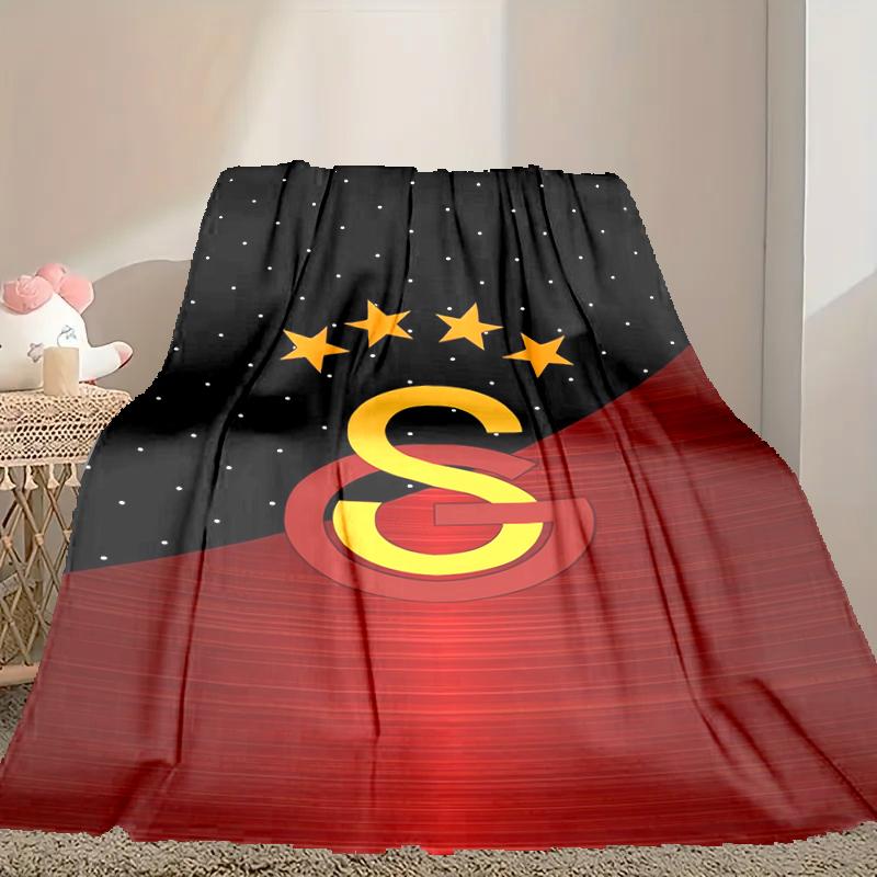 1pc Comfortable Home Print Throw Blanket, Galatasaray SK Blanket For Bed and Sofa Use, Special Present For Family