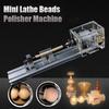 Mini DIY Lathe Machine Tools 80W Woodworking Buddha Pearl Grinding Polishing Beads Wood Lathe Drill Tool 24V