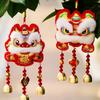 Red Lion Dance Pendant Horse Embroideried Atmosphere Lucky Pendant Spring Festival Ornaments  Wall