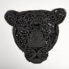 Leopard Patches For Clothing Black Sequin Diy Accessories For Clothes Badge