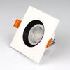 MR16 GU10 Base Socket Fixture Replaceable Light Source Square Round Recessed Ceiling Lighting Downlight Spotlight Mounting Frame