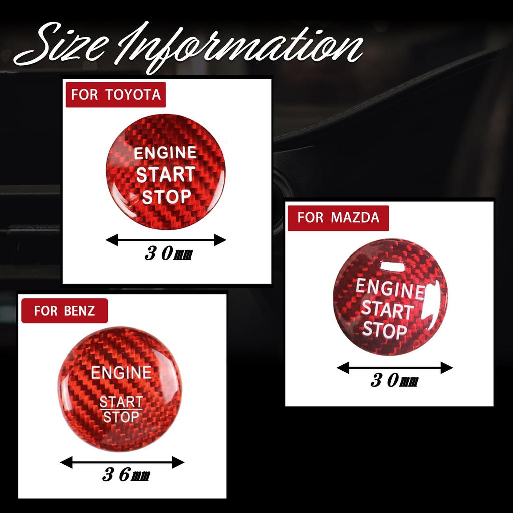 [Dr.nao] Lexus Starter Ring for Cars, Engine Start Button Cover, Engine Starter, Switch Cover,