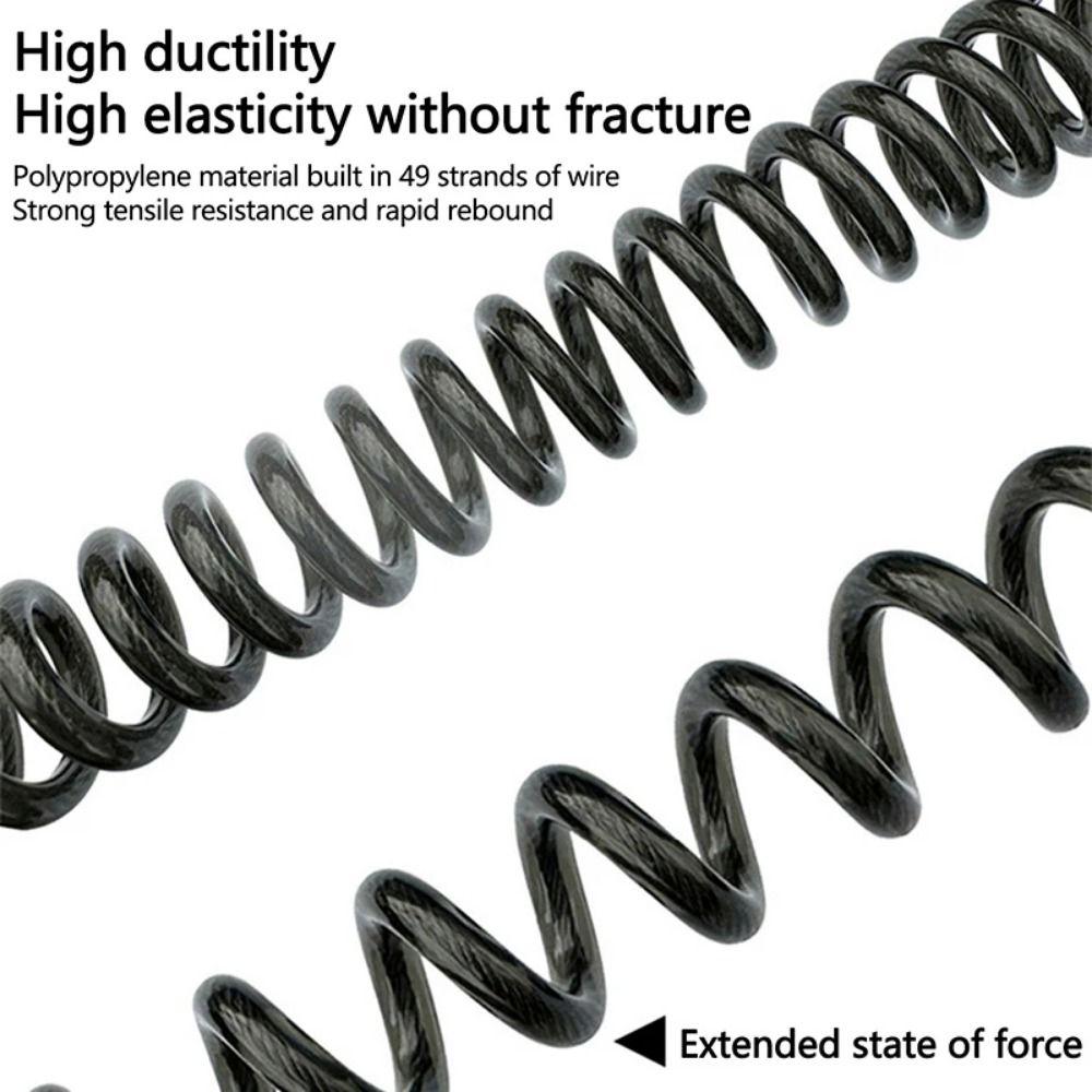 Elastic Coil Fishing Missed Rope Safety Rope Fishing Coiled Lanyard Flying Training