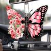 Car Mirror Hanging Accessories, Rearview Mirror Butterfly Ornaments Christian Car Accessories, Car Rosary, Cross, Driver Easter Religious Gifts, Auto