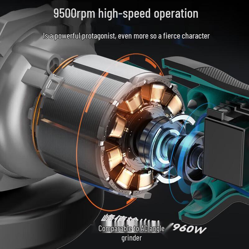 Беспроводная УШМ DAYI 40V бесщеточная, штекер CN (адаптер в комплекте)