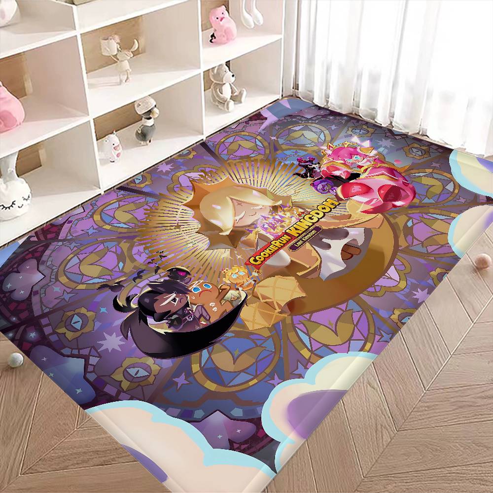 Anime Cookie Run K-Kingdom Entrance Door Mat Nordic Style Bedroom Living Room Doormat Home Balcony Anti-Slip Modern Home Decor