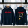 Men Metal Gear Solid Game Character Front Back Print Hoodie Pullover Sweatshirt Vintage Gaming Graphic Streetwear Gamer Gift Top
