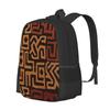 Африканский узор Mudcloth Горячая распродажа Рюкзак Модные сумки Узор Mudcloth Этнический Геометрический Богемный Минимализм Простой Африканский Mud