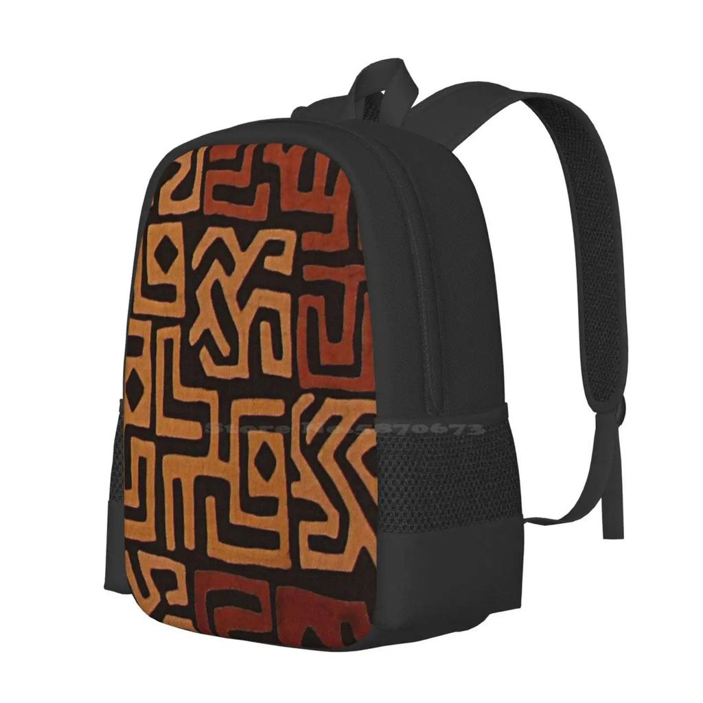 Африканский узор Mudcloth Горячая распродажа Рюкзак Модные сумки Узор Mudcloth Этнический Геометрический Богемный Минимализм Простой Африканский Mud