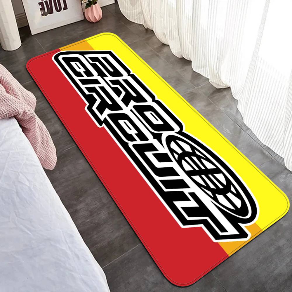 Motorcycle Garage Pro Circuit Room Mats Retro Multiple Choice Living Room Kitchen Rug Non-Slip Welcome Rug