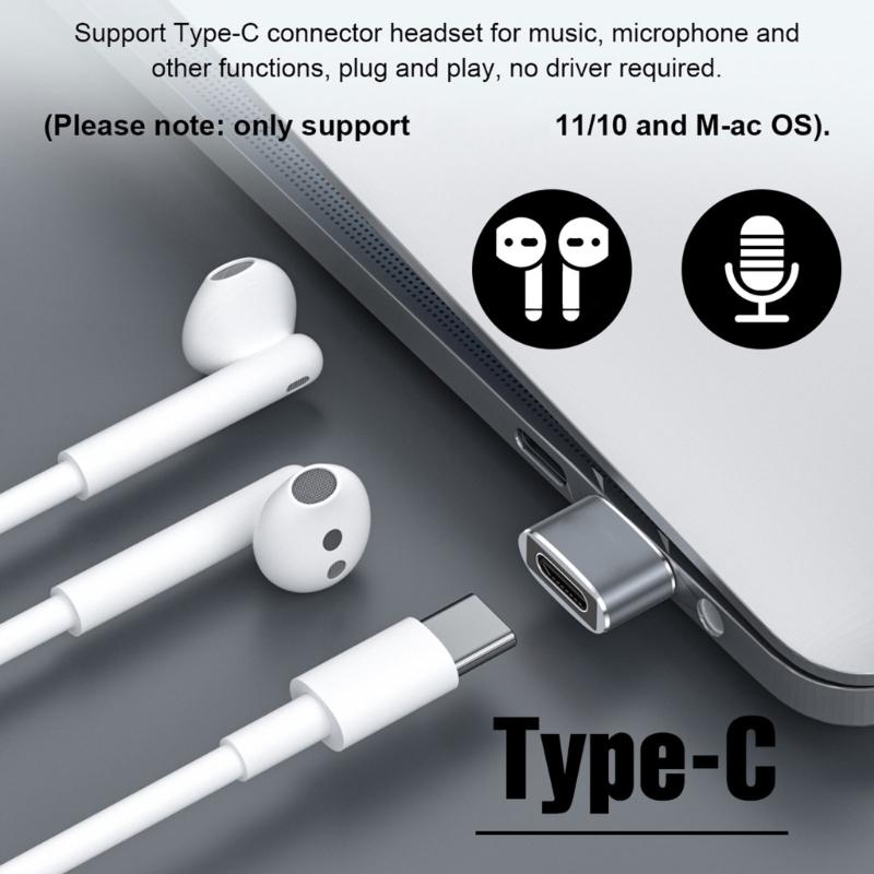 Металлический USB-адаптер на Type C OTG Простая установка Plug and Play Для мобильных устройств и ПК Быстрая передача файлов 480 Мбит/с