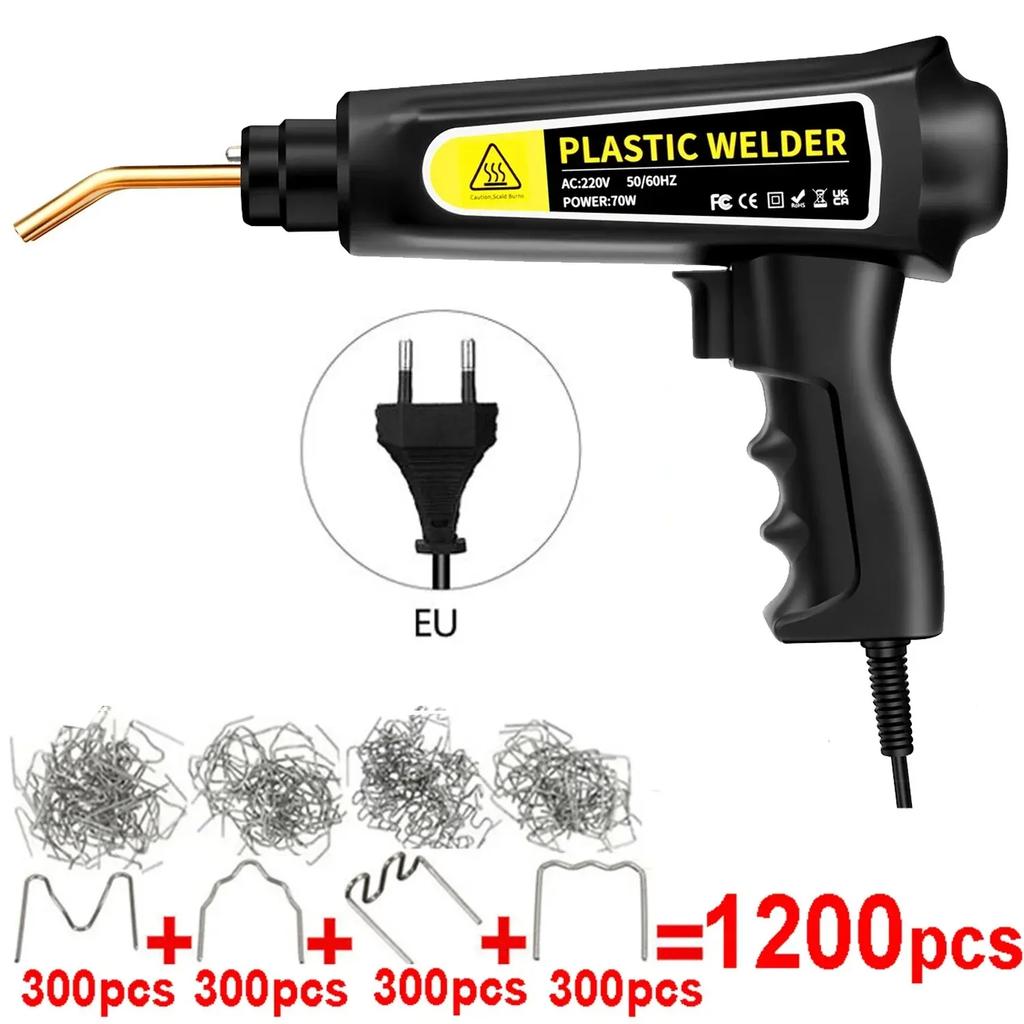 New Heat Gun Plastic Welding Machine Bumper Soldering Iron Staples Bumper Repair Car Tools Kit