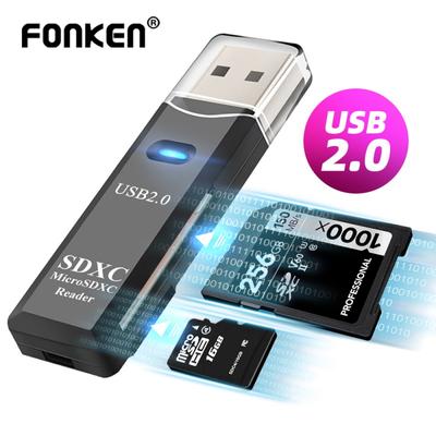 Fonken Устройство для чтения карт памяти 2 в 1, Micro SD/TF Memory Card