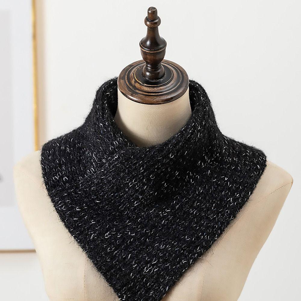 Зимний теплый шарф для шеи, ветрозащитный водолазка, простой шарф для женщин и девочек