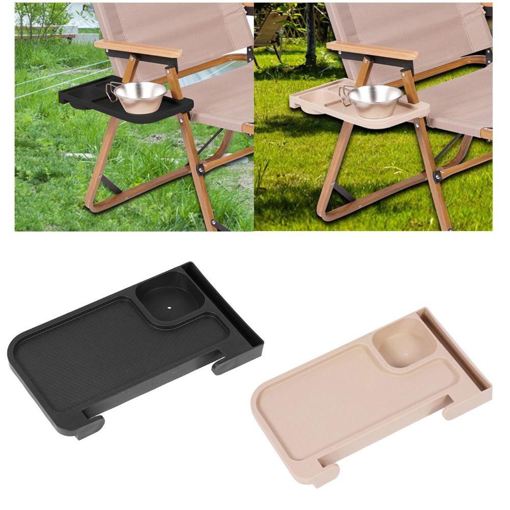 Load-bearing Chair Side Storage Tray Travel-friendly Cup Holder Tray Chair Clip Outdoor