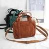 Women's Mini Corduroy Shoulder Bag Female Canvas Handbag Zipper Totes Ladies Casual Purse Cloth Pouch for Girl Crossbody Bag