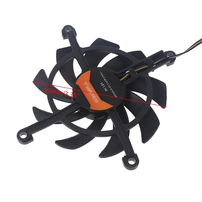 Красочные 1660 Tomahawk 2060 Видеокарта 4Wire 4Pin 2Pcs 85mm 12V VGA Вентилятор Охлаждения Видеокарты Вентилятор