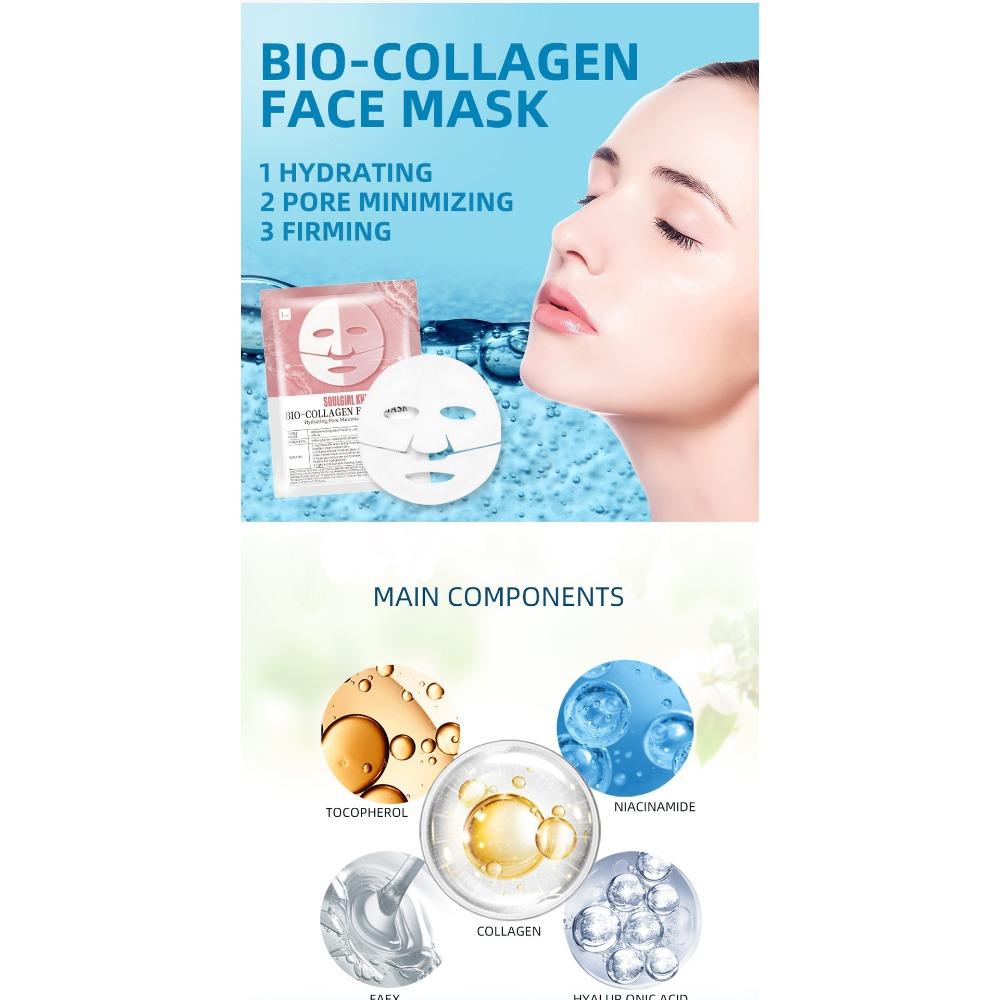 Collagen Filling Mask Crystal Collagen Absorbable Hydrating Instant Mask White Transparent