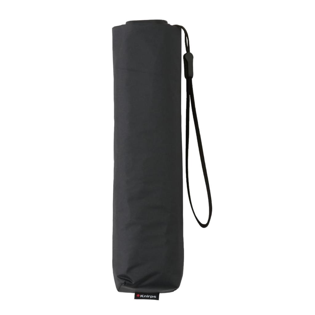 Складной как для солнечных, так и для дождливых дней импортный US050 ультралегкий тонкий ручной черный зонт [Knirps], легкий, [обычный продукт] KNU050-1001