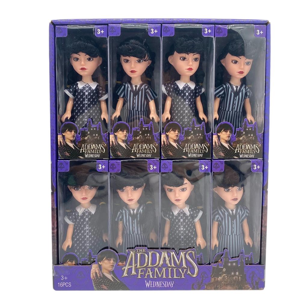 6,6-дюймовые черные куклы для девочек, мягкое тело и черный цвет, черные туфли на высоком каблуке, черное платье и аксессуары