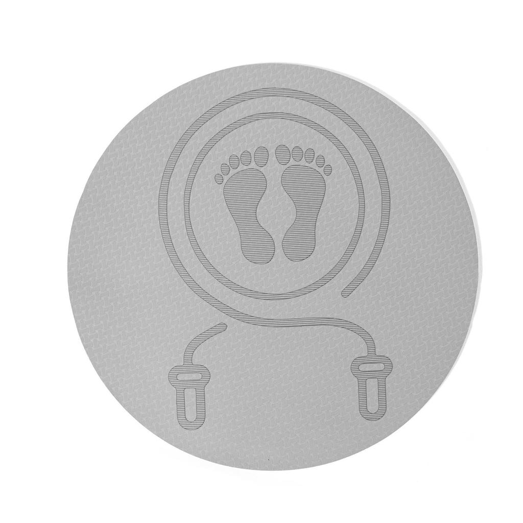 Круглая скакалка и коврик для йоги TPE: Звукоизолирующая, ударопрочная подушка для фитнеса, танцев и упражнений в помещении