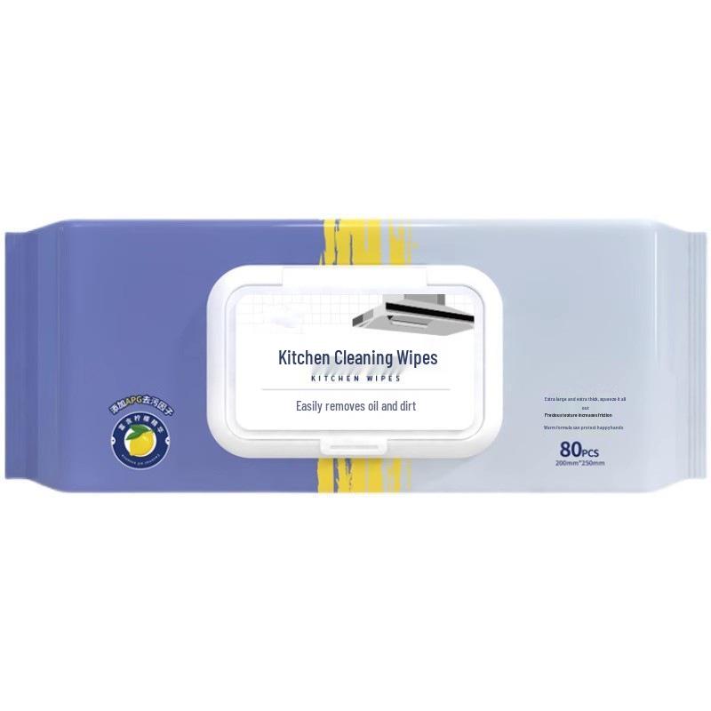 Утолщенные кухонные обезжиривающие влажные салфетки для вытяжки и удаления пятен