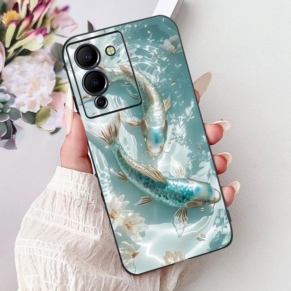 Чехол для Infinix Note 12 G96 X670 Стильный painted чехол Мягкий ТПУ чехол для телефона Для Infinix Note 12 Pro 5G X671B Note12 Turbo Fundas