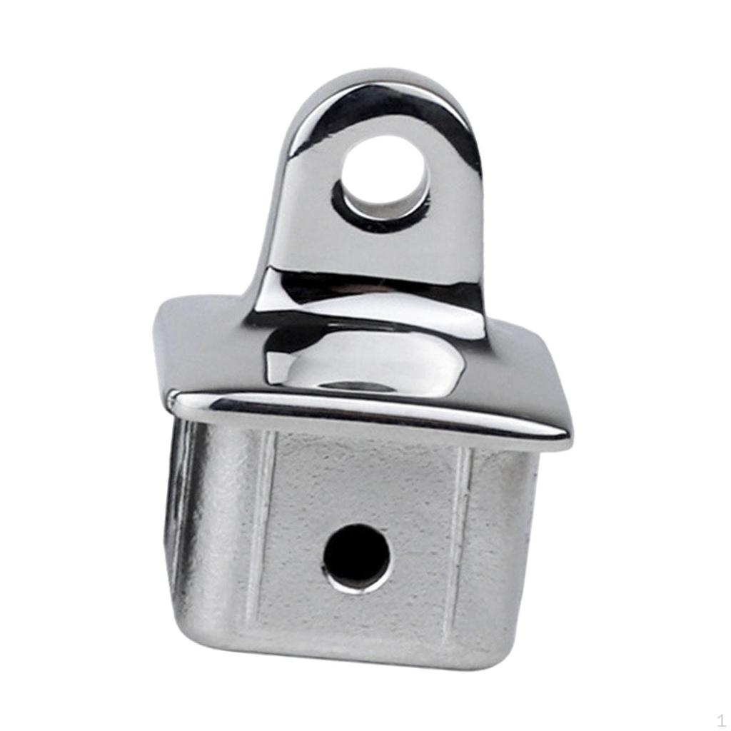 Квадратная верхняя заглушка для глазка, морская фурнитура для бимини, зеркально-полированная фурнитура для раздвижных яхт