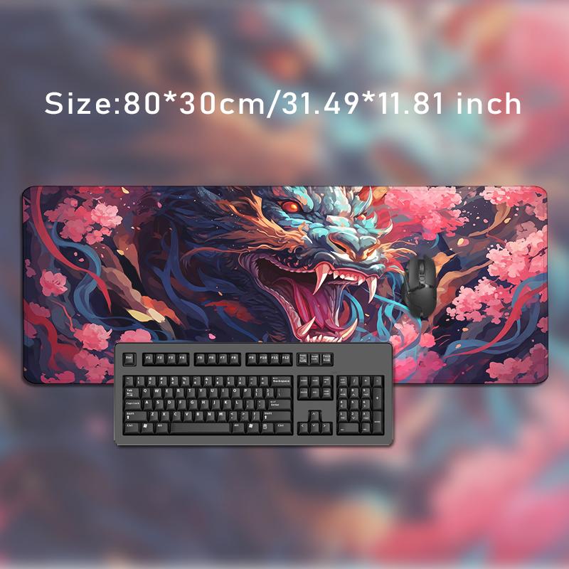 Mouse Pad Dragon Cherry Blossoms Gaming printon demand New Custom HD Mousepad XXL Desk Mats Carpet Soft Laptop Desktop Mouse Pad