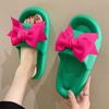 Cute Bow Slippers Women's Summer Wear Trendy Fashion Beach High Sense Thick Bottom Cool Slippers