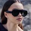 Y2k Винтажные Неправильные Солнцезащитные Очки Женские Мужские Люксовый Бренд Дизайнерские Панк Очки Популярные Большой Размер Плоский Верхние Для Улицы Солнцезащитные Очки