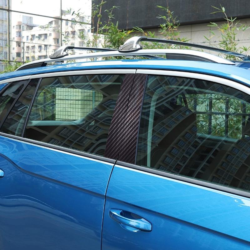 Крутые наклейки на стойки автомобиля, креативные наклейки с логотипом автомобиля, защитная пленка для стойки B, универсальная наклейка на стойку