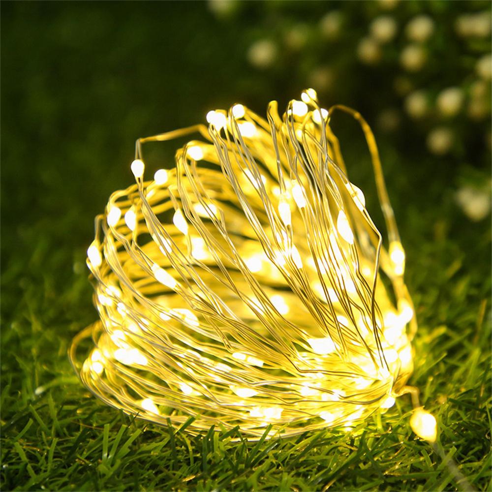 5Pcs 2M 20 Lights Fairy String LED Light Micro Rice Copper Wire Xmas Decoration